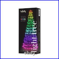 Twinkly 300RGB+W LED 6.5′ Light Christmas Tree, Multi, Wifi, App, Voice Active