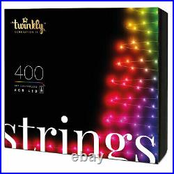 Twinkly 400 LED RGB 105 Ft. Decorative String Lights, Bluetooth WiFi (Used)