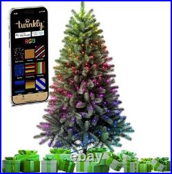 Twinkly Christmas Lights 6Ft Prelit Regal Tree 435 RGB LED Ecomm-Open Box