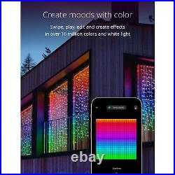 Twinkly Curtain App-Controlled Smart LED Christmas Lights 210 RGB (Open Box)