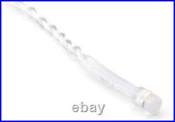 Twinkly Icicle Clear Wire Christmas Lights, Multicolor, 16.4ft (Pack of 2)
