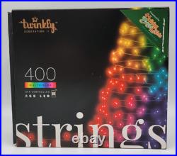 Twinkly LED Gen 2 Multicolored 400 ct String Christmas Lights 105' WIFI Alexa