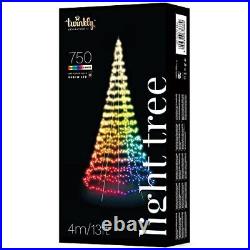 Twinkly Light Tree App-Controlled Flag-Pole Christmas Tree
