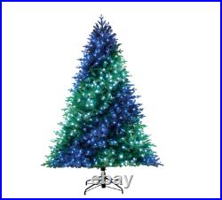 Twinkly Rainbow Christmas Tree with 600 RGB LED Technology Lights 7.5 ft