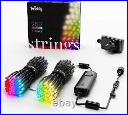 Twinkly Strings 250 RGB+W LED App-Controlled Indoor/Outdoor Lights