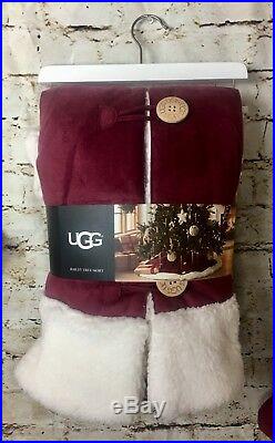 UGG Bailey Button 54 Tree Skirt BONUS 2 Matching His & Hers Christmas Stockings