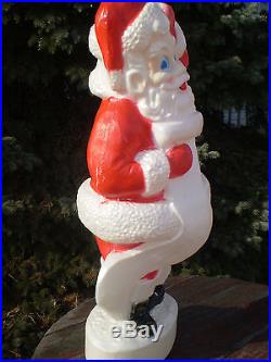 UNION Products 42 Blow Mold Santa Claus Lighted Christmas Outdoor Yard Decor
