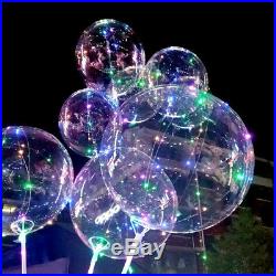 US Light Up LED Balloon Light Colorful Luminous Birthday Party Christmas Decor