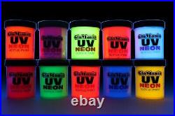 UV Black light Neon Fluorescent Poster Acrylic Paint, Rave, graffiti, Theatre