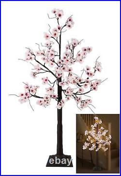 Uieke Cherry Blossom Tree, 6FT 96 Fairy Lights Artificial Lighted Tree for Ho