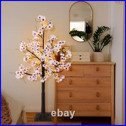 Uieke Cherry Blossom Tree, 6FT 96 Fairy Lights Artificial Lighted Tree for Ho