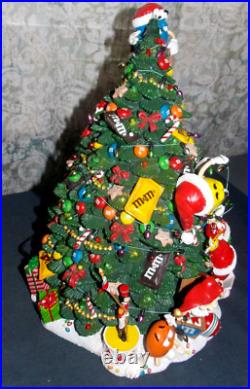 Unique M&M'S Lighted Christmas Tree By The Danbury Mint! 14x9/M&M's Decorating
