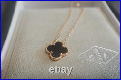 VC&ArpeIsVIntageAIhambra Malachite Black Necklace K18/Yellow Gold