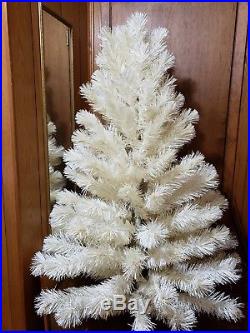 VINTAGE 6 1/2 Foot White Artificial CHRISTMAS TREE