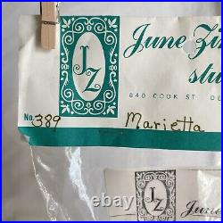 VINTAGE CHRISTMAS June Zimonick XMAS Ornament Bead Kit MARIETTA #389 NOS