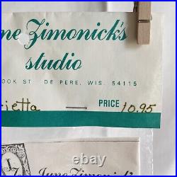 VINTAGE CHRISTMAS June Zimonick XMAS Ornament Bead Kit MARIETTA #389 NOS