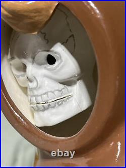VINTAGE Ceramic Skull Light Pumpkin Mouse Halloween JOL VERY RARE