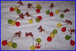 VINTAGE GLASS BALLOONS CHRISTMAS ORNAMENTS CLIP HOLIDAY TREE