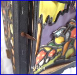 VTG Antique German Little Red Riding Hood Paper Die Cut Hanging Lantern Decor