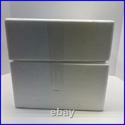 VTG Dept 56 North Pole Series Santa Sleigh Launch Lighted Village Gift Set Trees