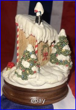 VTG Enesco North Pole Village Simon Outhouse Musical w Box Sandi Zimnicki 876879 VTG Enesco North Pole Village Simon Outhouse Musical w Box Sandi Zimnicki 876879