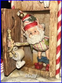 VTG Enesco North Pole Village Simon Outhouse Musical w Box Sandi Zimnicki 876879 VTG Enesco North Pole Village Simon Outhouse Musical w Box Sandi Zimnicki 876879