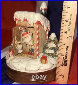 VTG Enesco North Pole Village Simon Outhouse Musical w Box Sandi Zimnicki 876879 VTG Enesco North Pole Village Simon Outhouse Musical w Box Sandi Zimnicki 876879