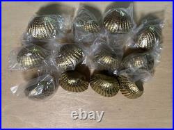 VTG The Bombay Company Brass Shell Place Card Holders Set Of 12