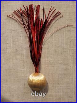 VTG Tinsel Foil Waterfall Christmas Tree Decorations Spun Silk Set of 26