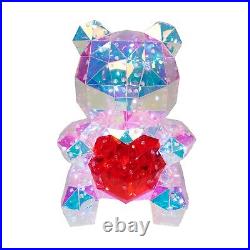 Valentine's Day Gift RGB LED Bear Holding Sweet Heart Multi-Function App Control