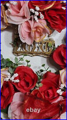 Valentine's Day Light Up Wreath Love in Bloom Luxe Wreath