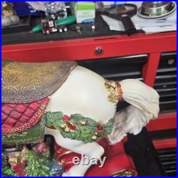 Valerie Parr Hill Large Christmas Rocking Horse Decoration 20 Tall RARE