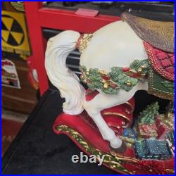 Valerie Parr Hill Large Christmas Rocking Horse Decoration 20 Tall RARE