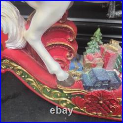 Valerie Parr Hill Large Christmas Rocking Horse Decoration 20 Tall RARE