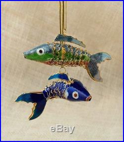 Value Arts Company Cloisonne Articulate Fish Ornament Set of 24