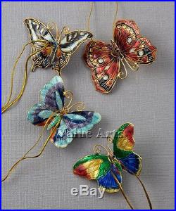 Value Arts Company Cloisonne Small Butterfly Ornament Set of 24