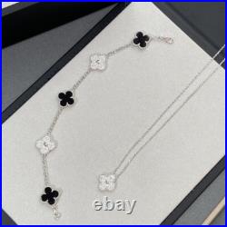 Van Cleef & Arpels Vintage Alhambra Bracelet 5 Motifs Black Onyx Diamond