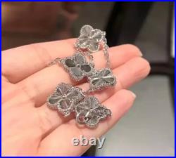 Van Cleef & Arpels Vintage Alhambra Bracelet 5 Motifs White Gold Women Gifts