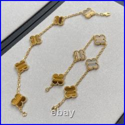 Van Cleef & Arpels Vintage Alhambra Bracelet Eye Tiger 5 Motifs Full Box