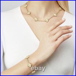 Van Cleef & Arpels Vintage Alhambra Bracelet Yellow Gold 5 Motifs Clover