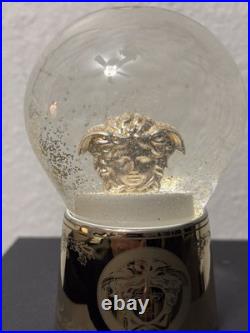 Versace Golden Medusa Snow Globe Glass Sphere Gold/Clear MPN 14498 403721 Versace Golden Medusa Snow Globe Glass Sphere Gold/Clear MPN 14498 403721