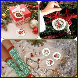 Versatile 100 Pcs Sublimation Round Ornaments Perfect for Festive Occasions