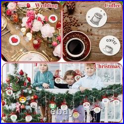 Versatile 100 Pcs Sublimation Round Ornaments Perfect for Festive Occasions