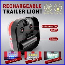 Versatile Wireless Towing Lights Magnetic or Screw Mount for Safe Travel