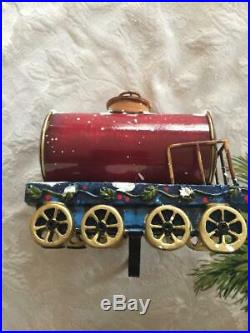 Very Rare Christmas Express Egg Nog Cart Stocking Holder
