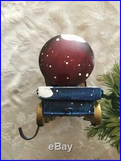 Very Rare Christmas Express Egg Nog Cart Stocking Holder