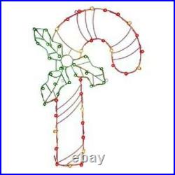 Vickerman 48 C7 LED Candy Cane Wire Silhouette Christmas Product