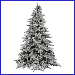 Vickerman 7.5 ft. Flocked Utica Fir Christmas Tree, Green, Tree