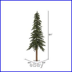 Vickerman 7 Feet Unlit Natural Alpine Artificial Christmas Tree with Stand