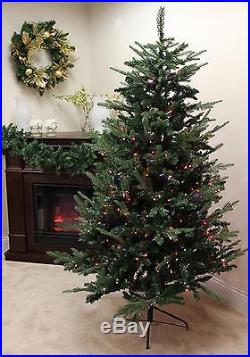 Vickerman 7' Pre-lit Grantwood Pine Artificial Christmas Tree Multi Lights